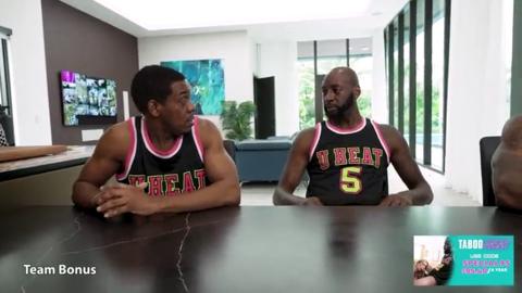 Throat-fucked by her cheating prize-winning teammates in a sweaty, interracial gangbang