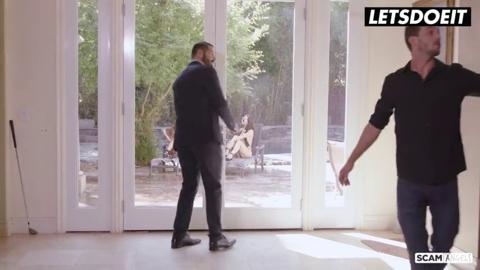 American MILFs get destroyed by football player in wild FFM threeway freak fest