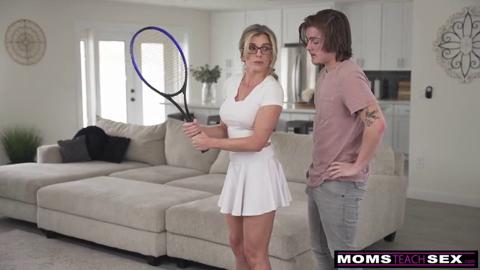 Can you play with your dick🌭 like a pro, stepson? Milf Cory Chase S19E9