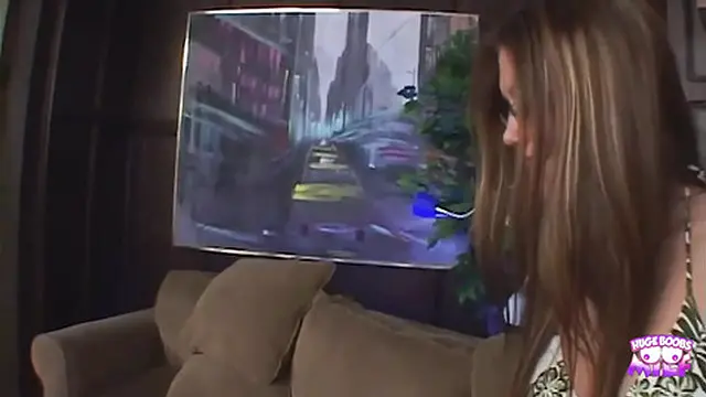 Two studs gangbang one babe &mdash;  spunking in her mouth