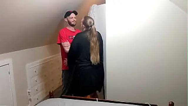 milf caught cheating by boyfriend &mdash;  but she seduces him to keep the secret🤫 