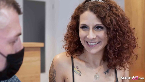 German inked bombshell seduces brother-in-law into steamy cheating escapades