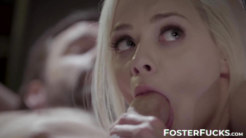 Foster family threesome with Elsa Jean and India Summer