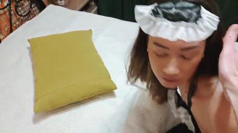 Just brutally ravage your maid's anus while she's begging to stop