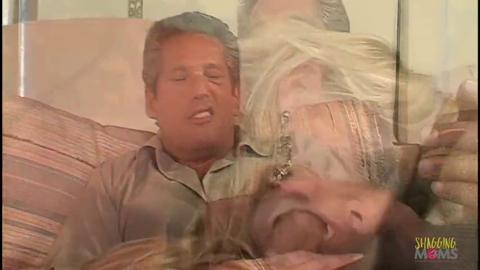Dudes enjoy double penetration with a blonde MILF