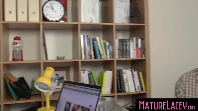 Blonde MILF Lacey Starr gets banged by BBC in office