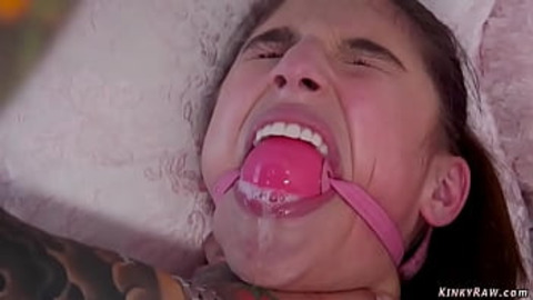 Big boobs brunette MILF stepmom Dana DeArmond brought home tattooed guy Juan Lucho to fuck her spoiled stepdaughter teen Abella Danger in bondage