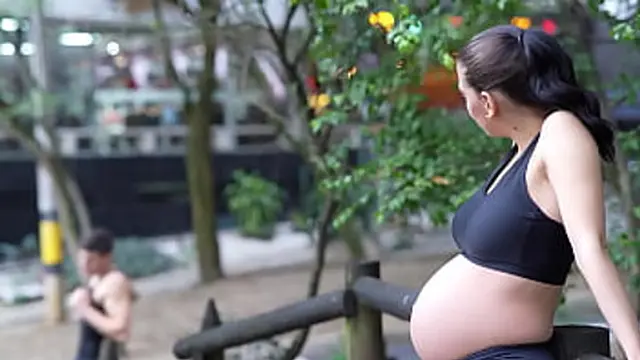 ALICIA TWELVE PREGNANT SLUT SUXES TWO boyfriends WITH BIG DICKS - CUM IN HER WOMB