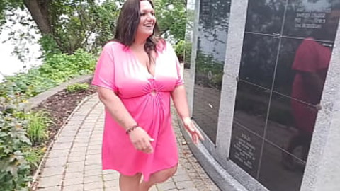 Slut takes cock hard outdoors, homemade scene 1