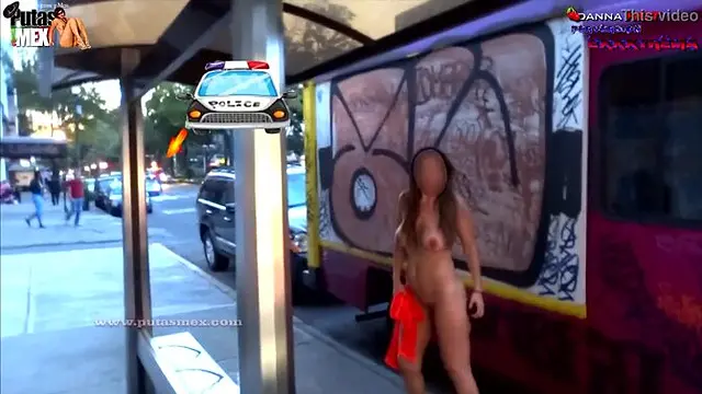 Amateur Latina MILF Danna Hot exposes her big tits and juicy ass in public