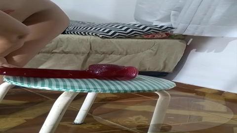 Riding crimson cock🌭 in intimate anal👌 session, capturing intimate moments