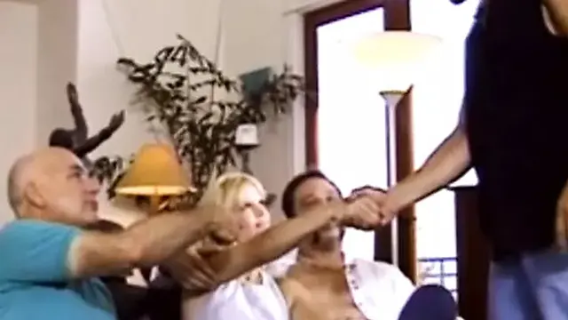 Blonde Wife Swings &mdash;  Takes Two Huge Dicks