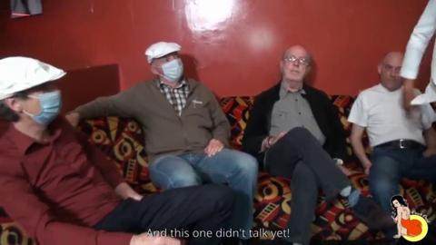 Dirty granny gets a ruthless gangbang in a retirement hellhole