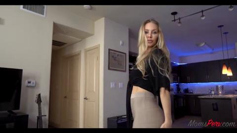 Busty mom seduces her stepson