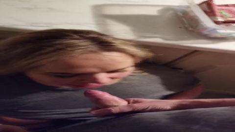 Flattented fat female gets face-fucked for her luscious curves