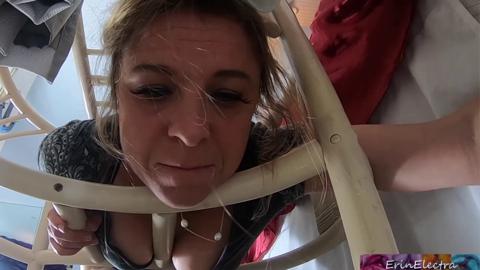 Stepmom's stuck, stepson won't stop jacking off, so she gets her ass🍑 devoured raw