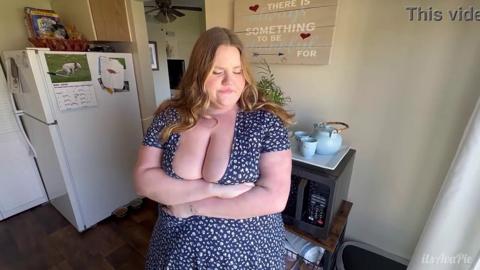 Cute chubby roommate POV booty call cum shot