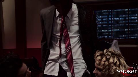 Intense Office Threesome Fun