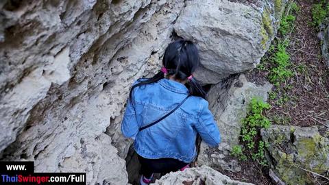 Thigh Gap MILF Explores Cave Sex Secrets
