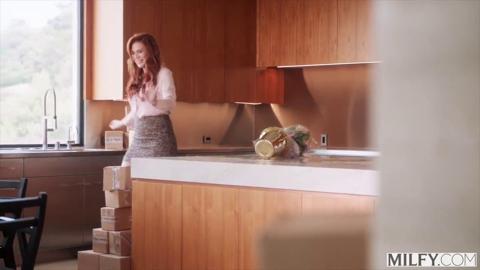 MILF Hot red-haired lady gets assed up