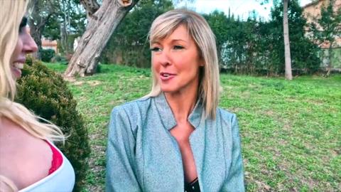 French Mature Blonde Craves Throatfuck & Double Penetration