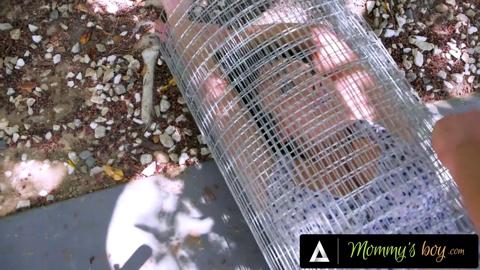 Perverted Gardener Rides MILF Through Barbed Wire - Rough Sex With Jennifer White