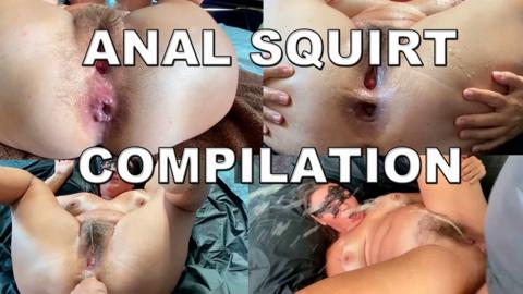 Anal👌 Squirt Compilation: Hairy Pussy🌮️, Gaping Anal👌, Face and Mouth Pouring, Moaning Orgasm💦 Sex