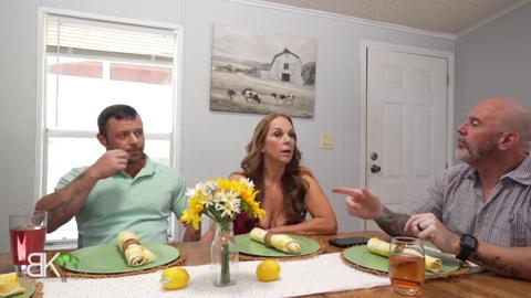 StepMom's Dinner Table Seduction: Unleashing Her Desires With StepSon's Massive Cock🍆