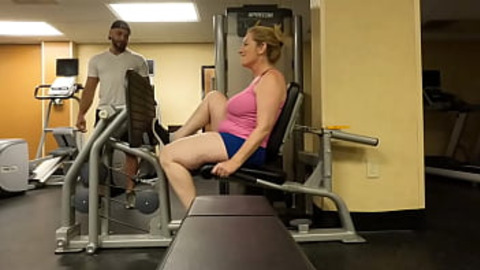 Insane MILF Danni Jones Gets Her Large Assets And Pounded By A Massive Latino Trainer's Rod